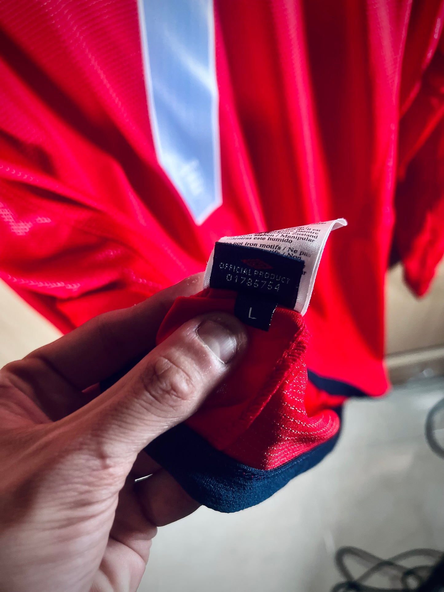 England 2004-06 away LS Shirt BECKHAM #7