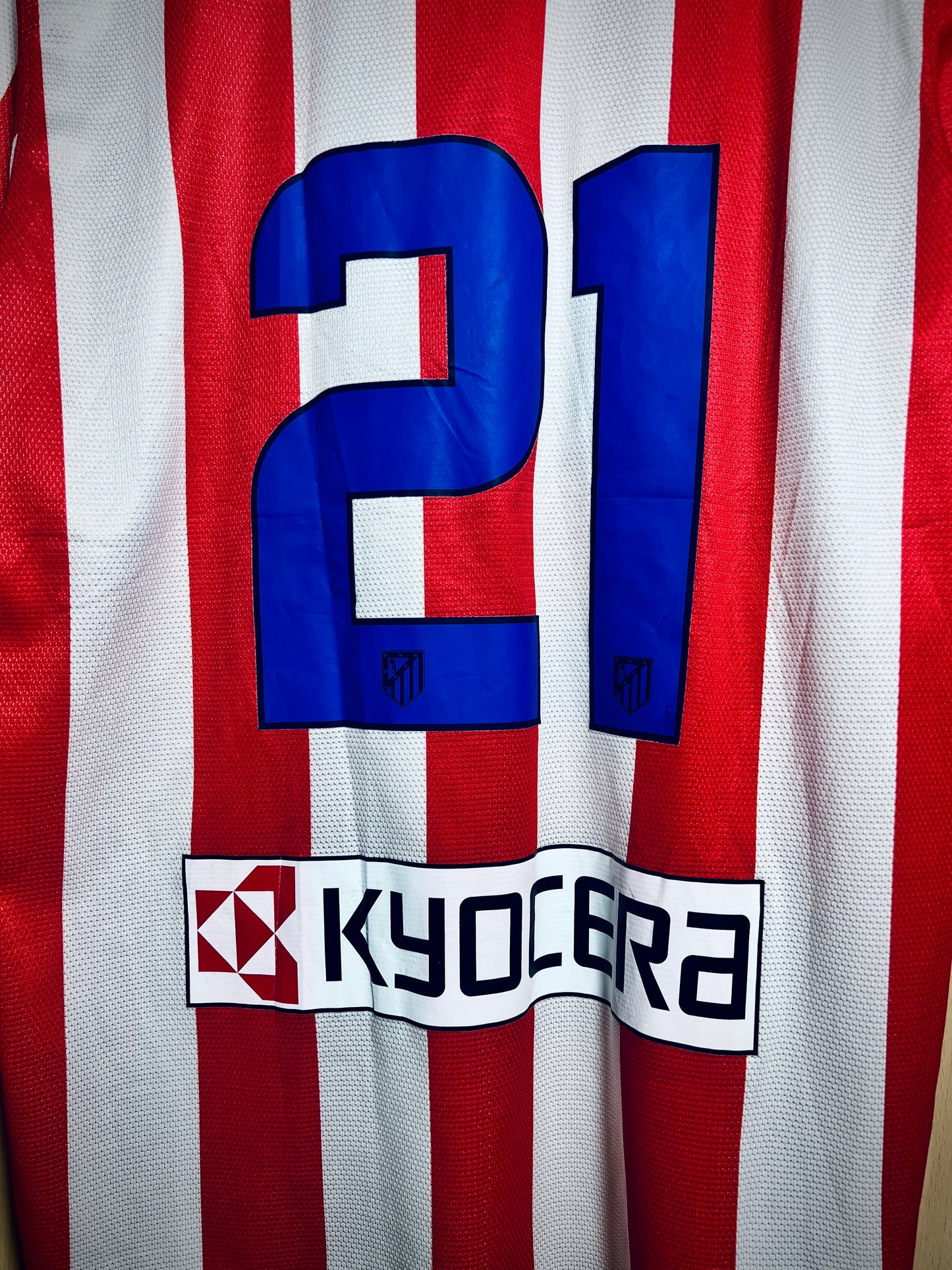 Atletico Madrid 2012-13 Home Match Issue Shirt Emre Belözoğlu #21