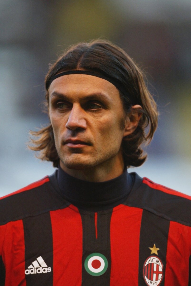 AC Milan 2003-04 Home Calcio Shirt Maldini #3