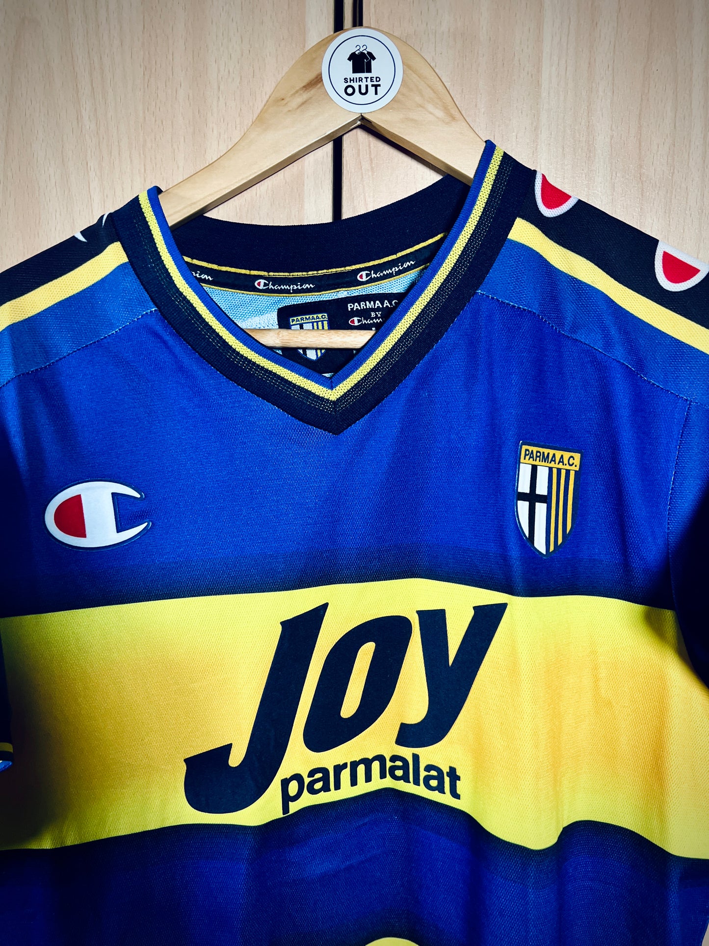 Parma 2001-02 home Calcio Shirt CANNAVARO #17
