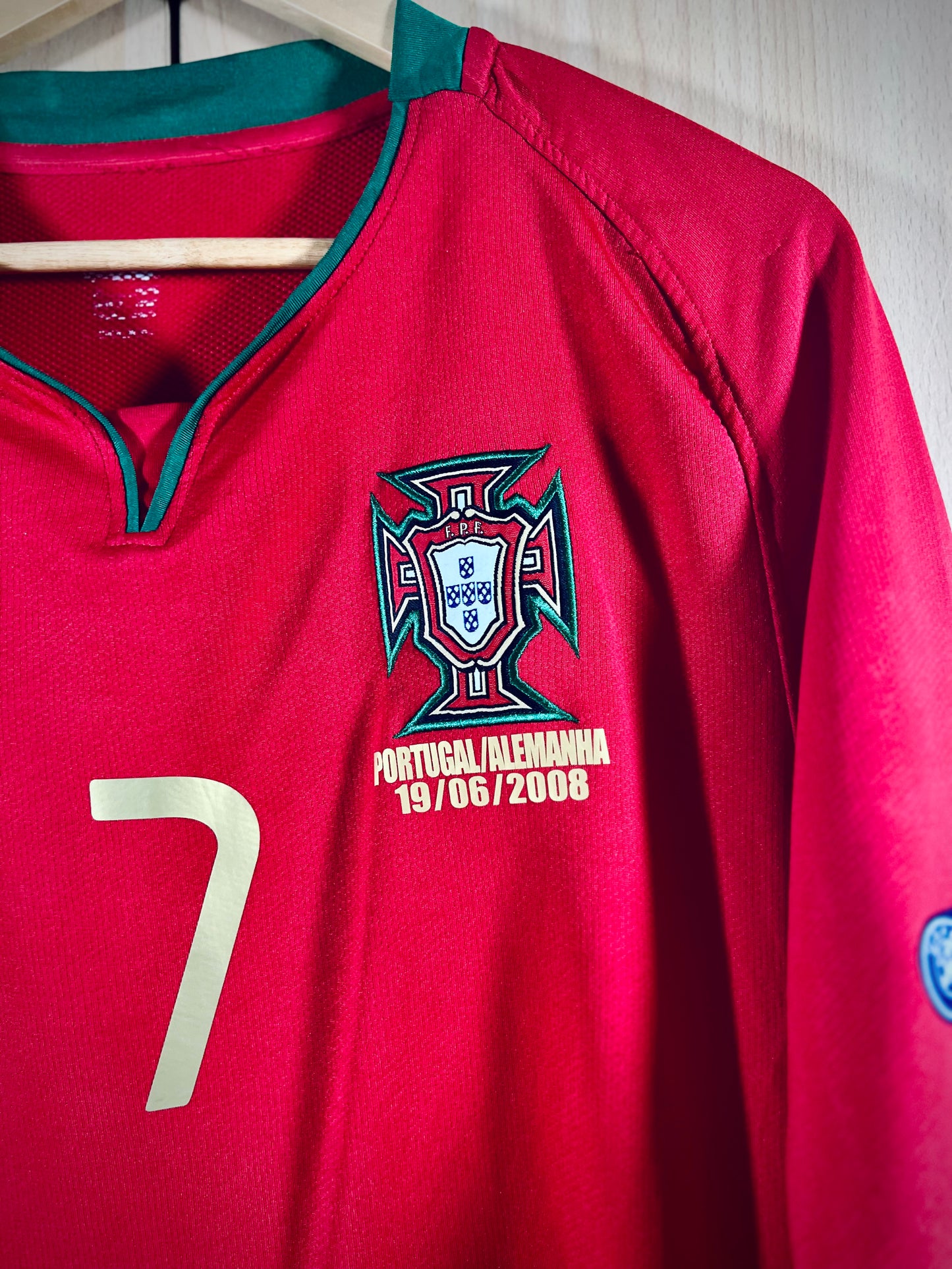 Portugal 2008 Home Euro Shirt RONALDO #7