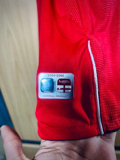 England 2004-06 away LS Shirt BECKHAM  #7