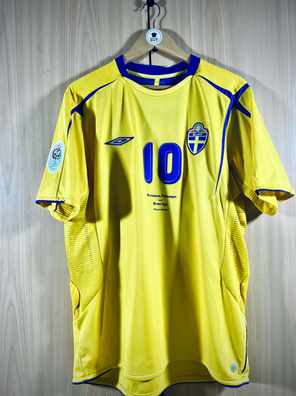 Sweden 2006 home WC Shirt IBRAHIMOVIC #10