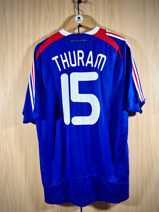 France 2007-08 Home Shirt THURAM  #15
