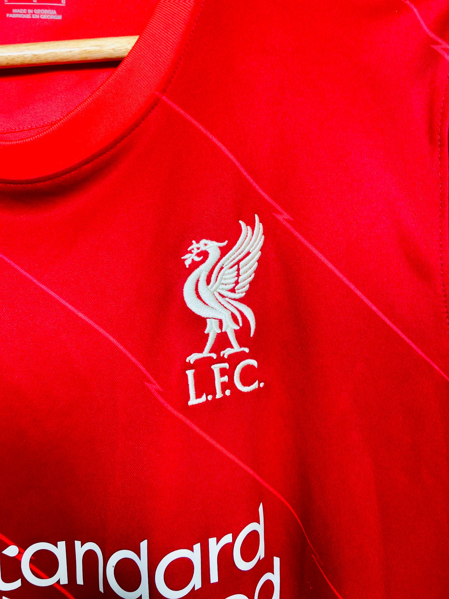 Liverpool 2021-22 Home CL Shirt Salah #11