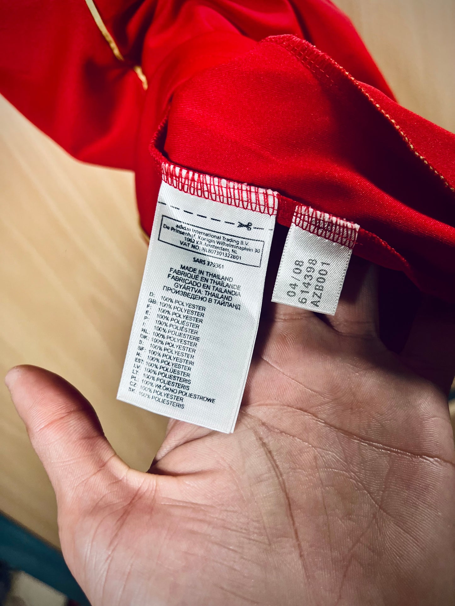 Spain 2008 Home Shirt A. INIESTA #6