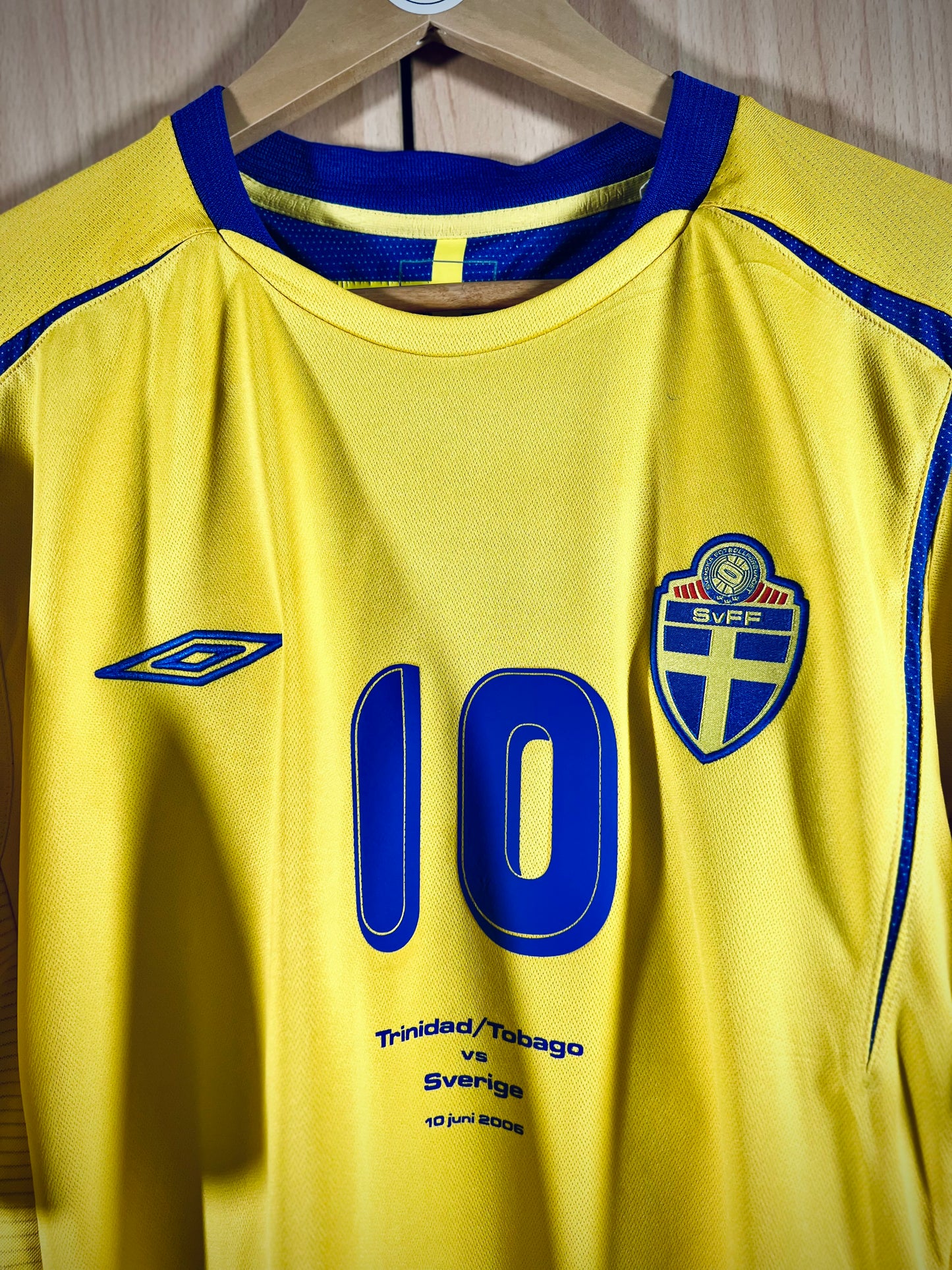Sweden 2006 home WC Shirt IBRAHIMOVIC #10