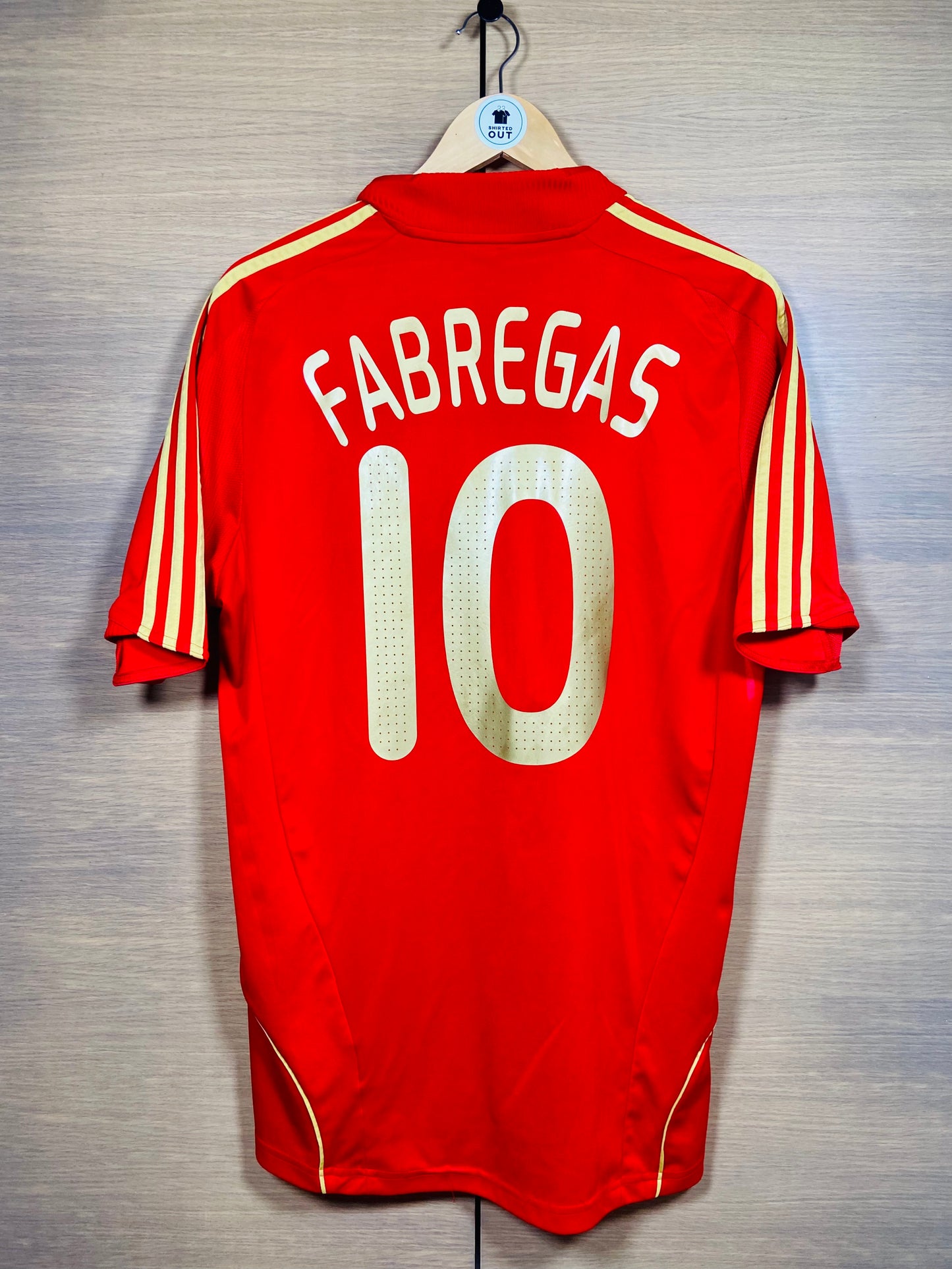 Spain 2008 Home Shirt Fabregas #10