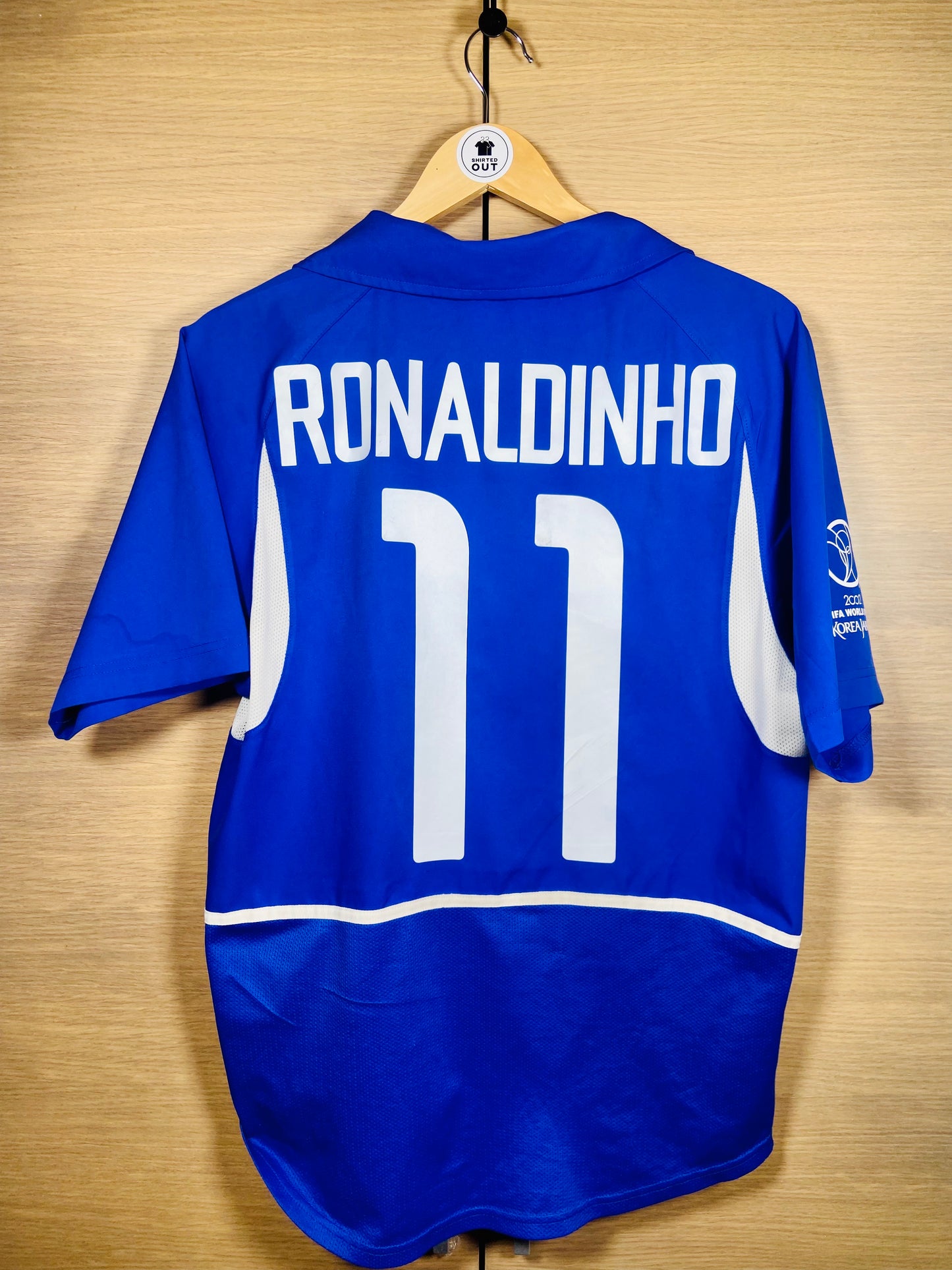 Brazil 2002 WC Away Shirt Ronaldinho #11