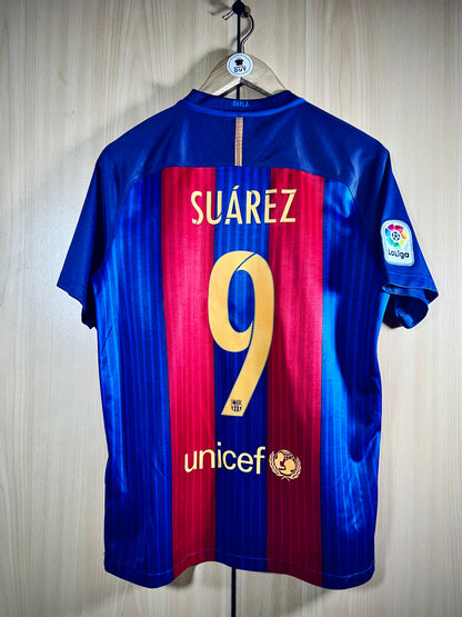 Barcelona 2016-17 Home Shirt SUAREZ #9