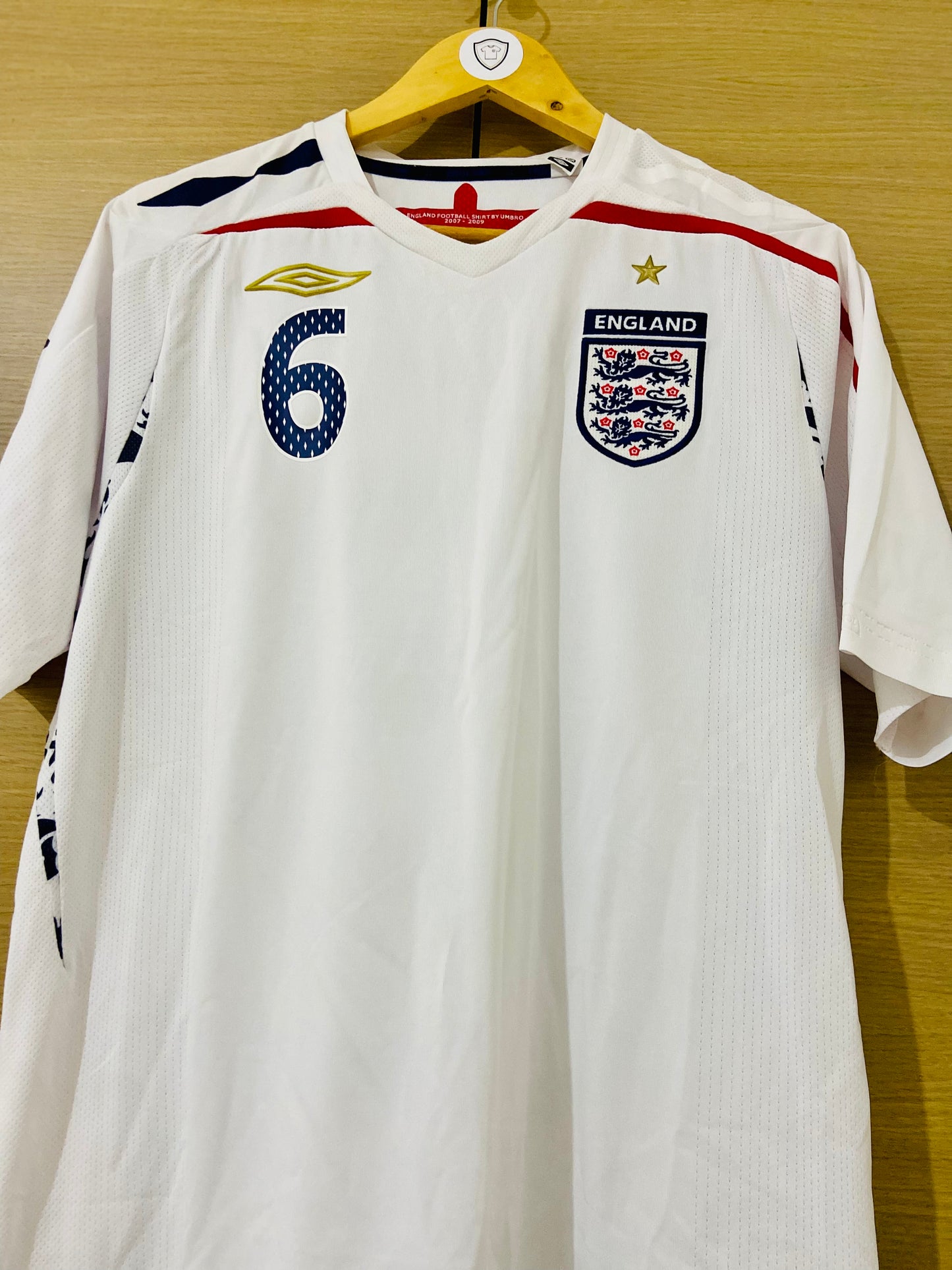 England 2007-09 Home Shirt Terry #6