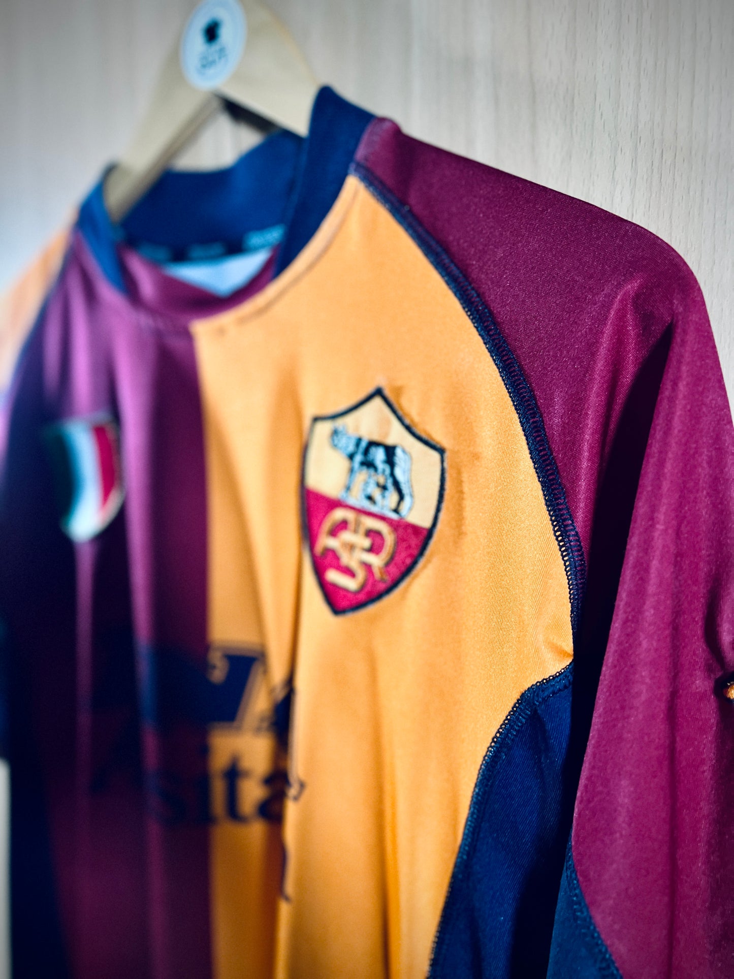 AS Roma 2001-02  Home European Shirt CASSANO #18