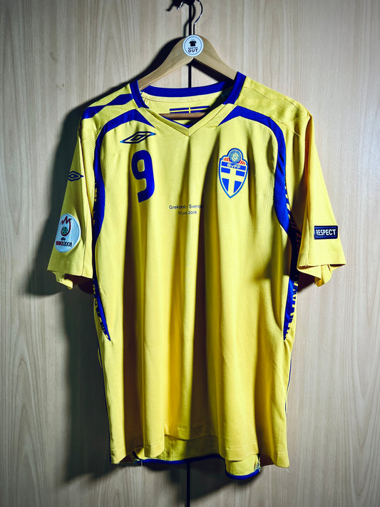 Sweden 2008 Euro home Shirt LJUNGBERG #9