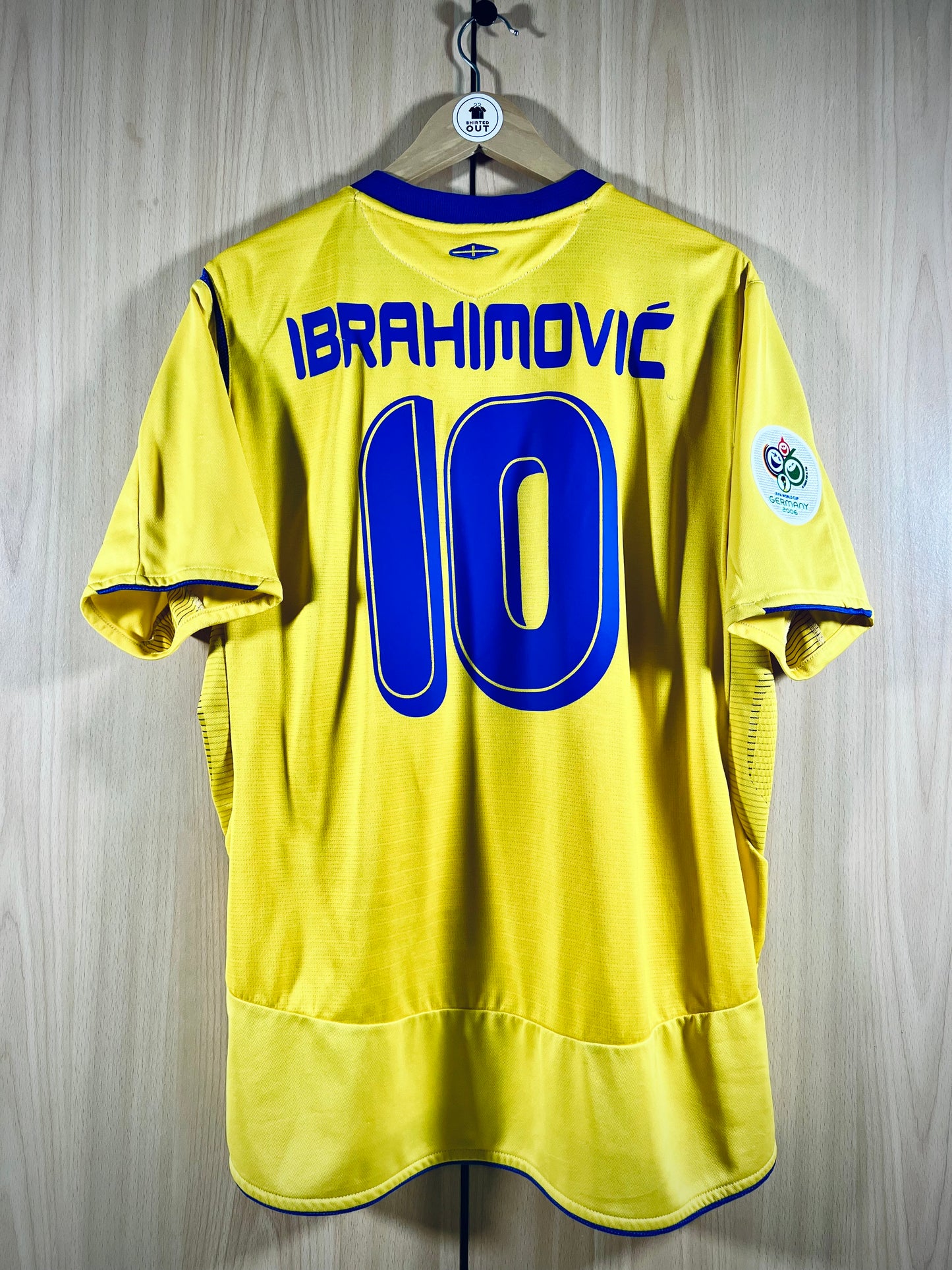 Sweden 2006 home WC Shirt IBRAHIMOVIC #10