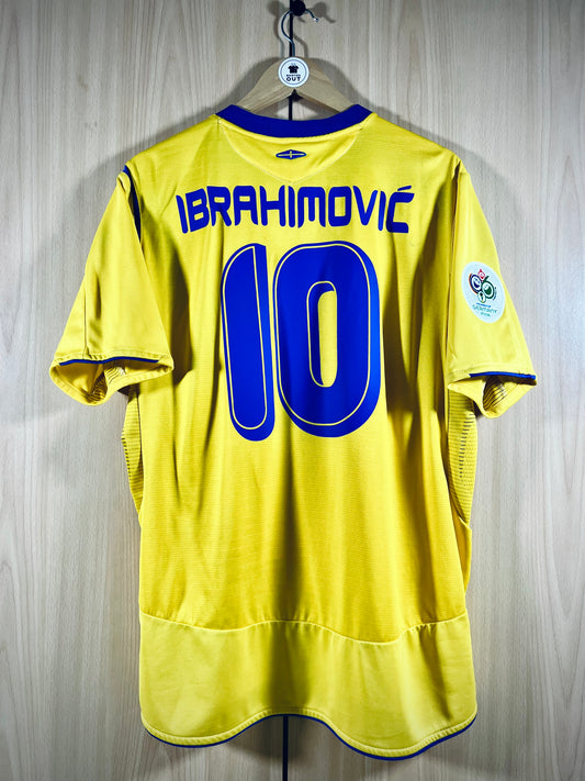 Sweden 2006 home WC Shirt IBRAHIMOVIC #10