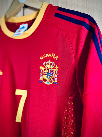 Spain 2002 Home WC Shirt RAUL #7