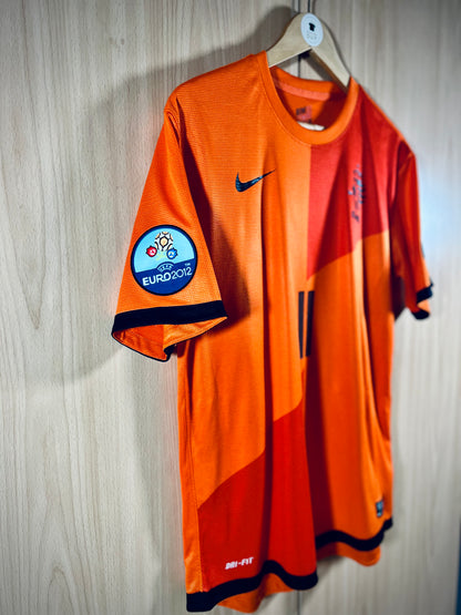 Netherlands 2012 Home Euro Shirt ROBBEN #11
