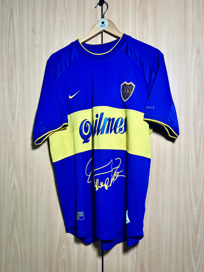 Boca Juniors 2000-01 Home Special Edition 'Signed' GUILLERMO #7