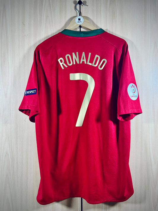 Portugal 2008 Home Euro Shirt RONALDO #7