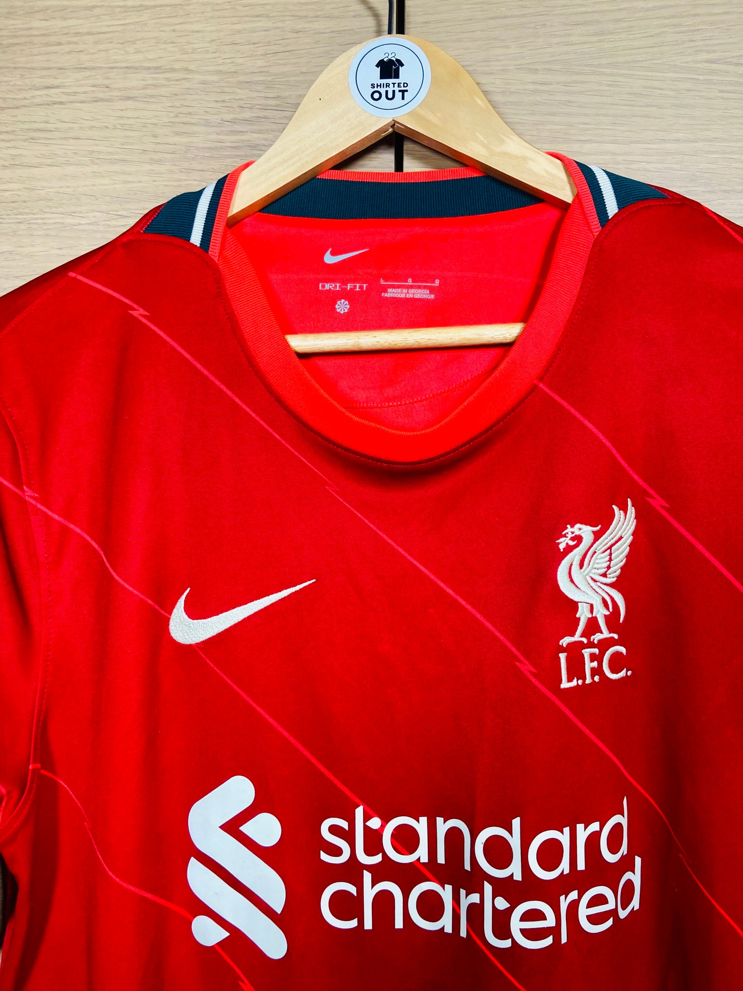 Liverpool 2021-22 Home CL Shirt Salah #11