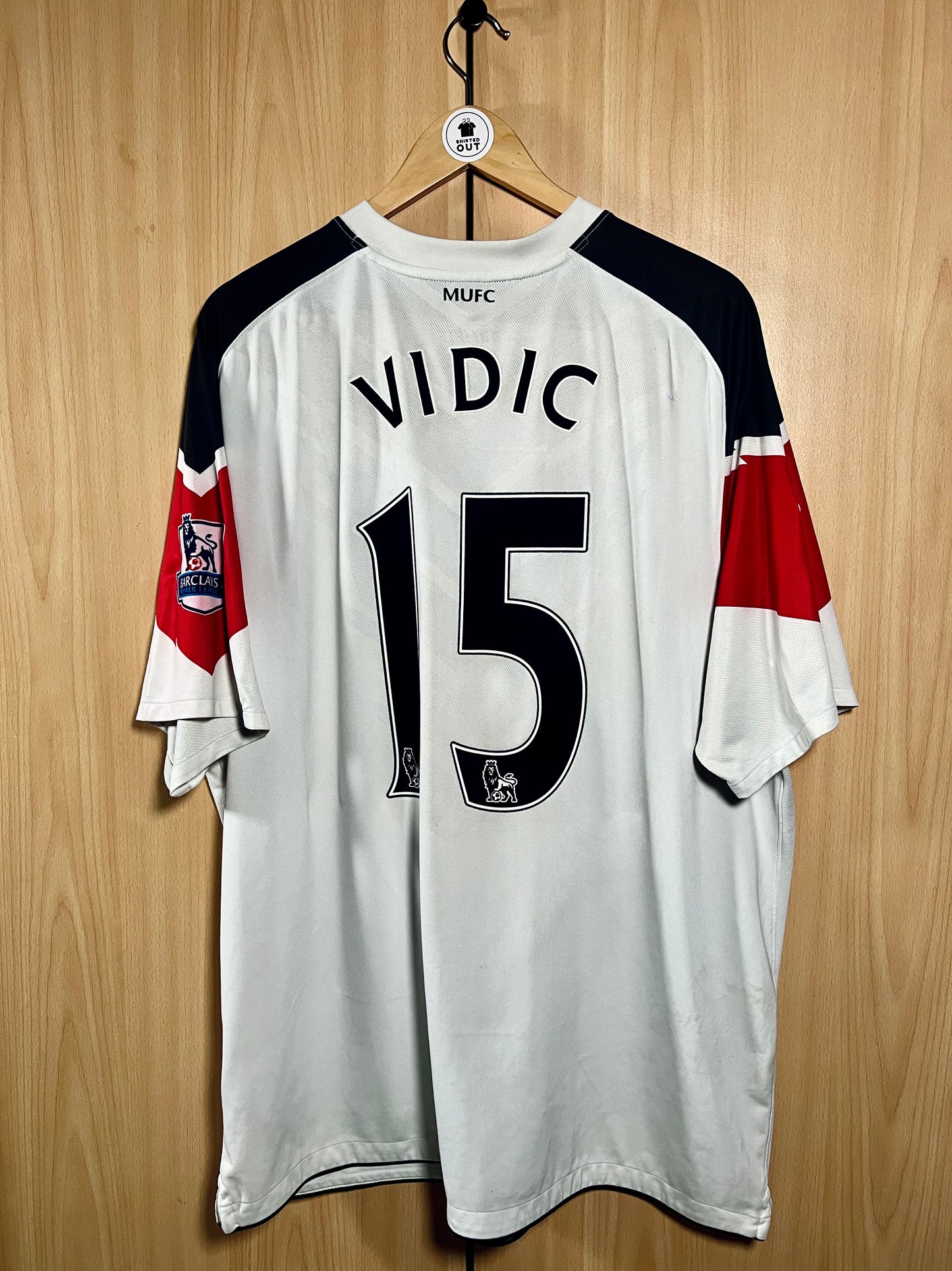 Manchester United 2010-11 Away PL Shirt VIDIC #15