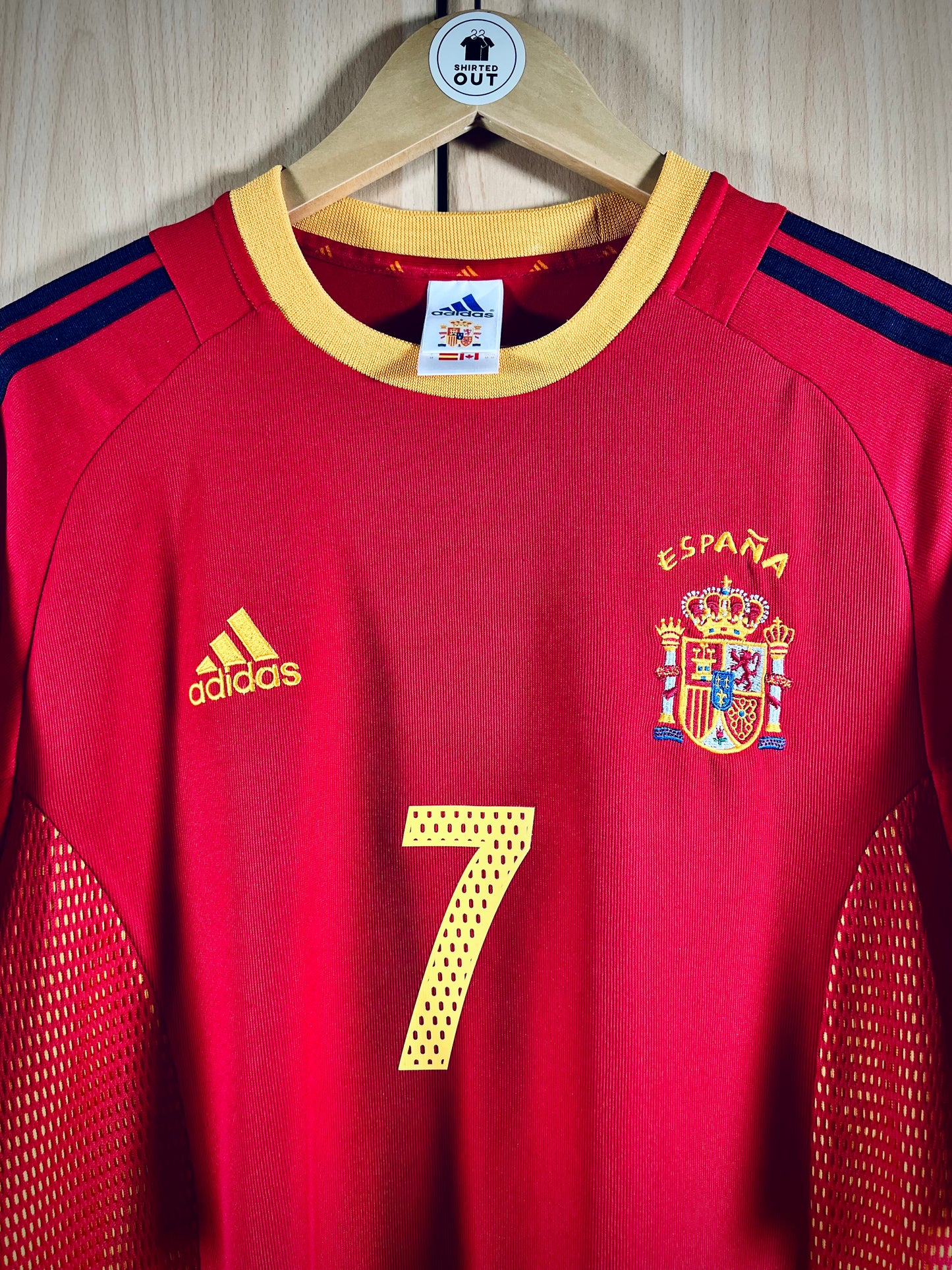 Spain 2002 Home WC Shirt RAUL #7