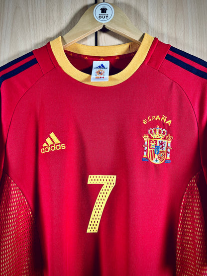 Spain 2002 Home WC Shirt RAUL #7