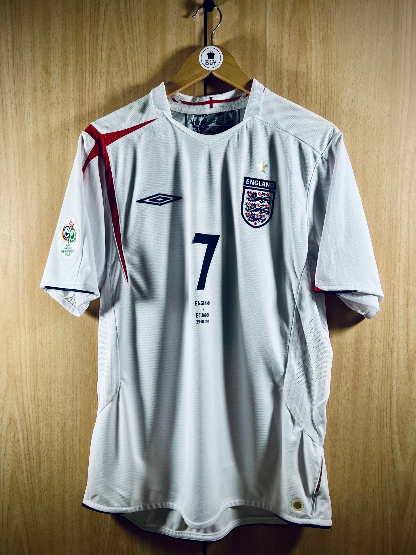 England 2006 home WC Shirt BECKHAM #7
