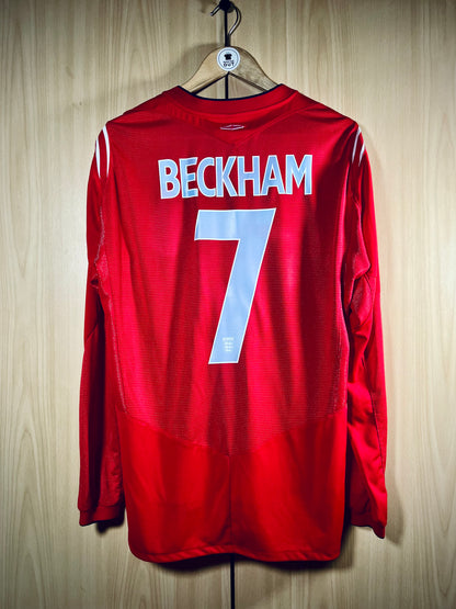 England 2004-06 away LS Shirt BECKHAM  #7