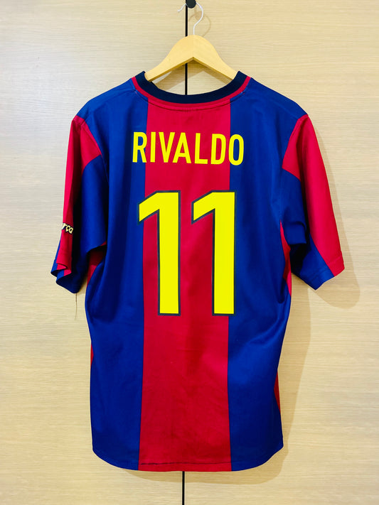 Barcelona 1998-99 Home Shirt Rivaldo #11