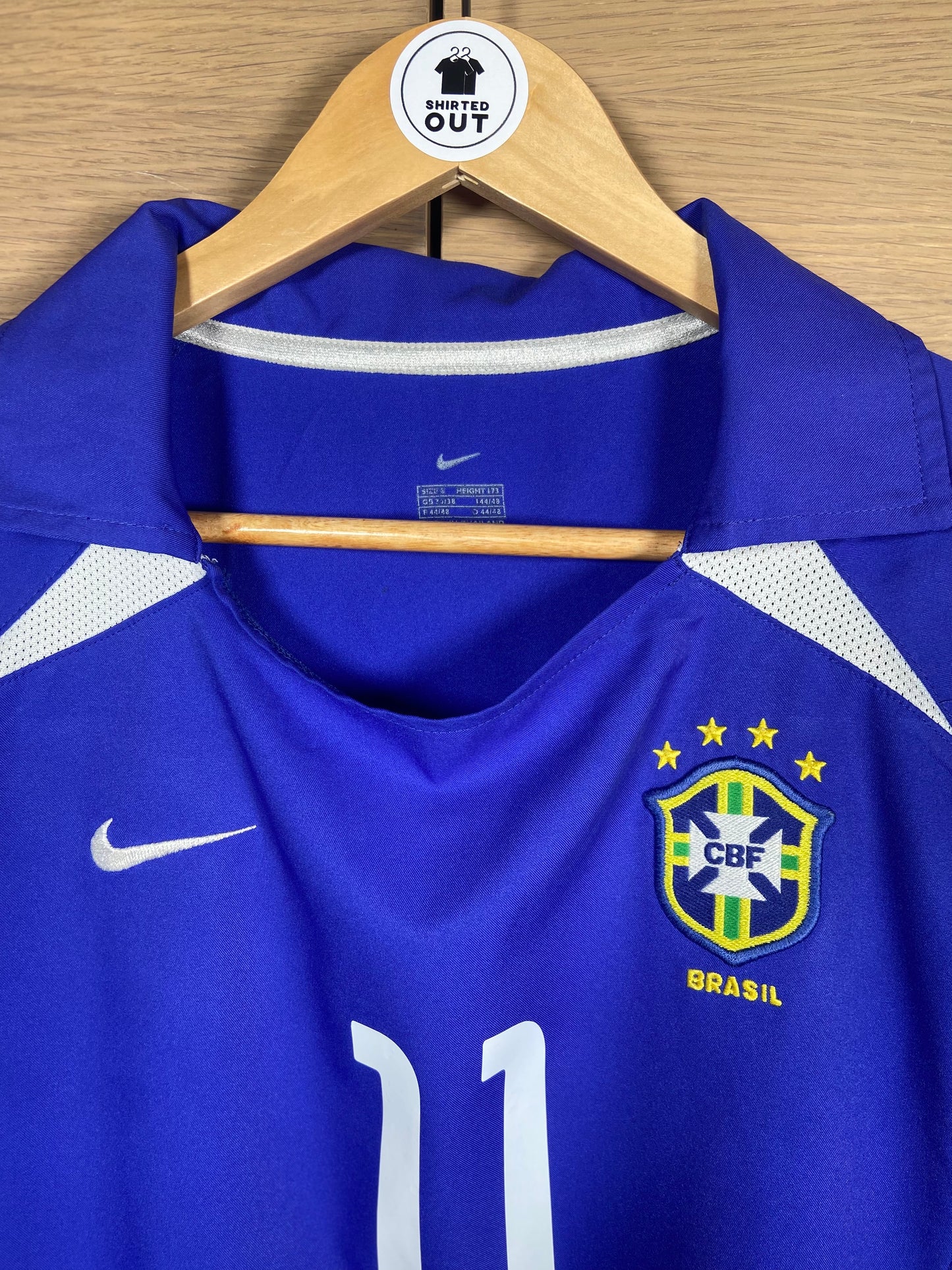 Brazil 2002 WC Away Shirt Ronaldinho #11