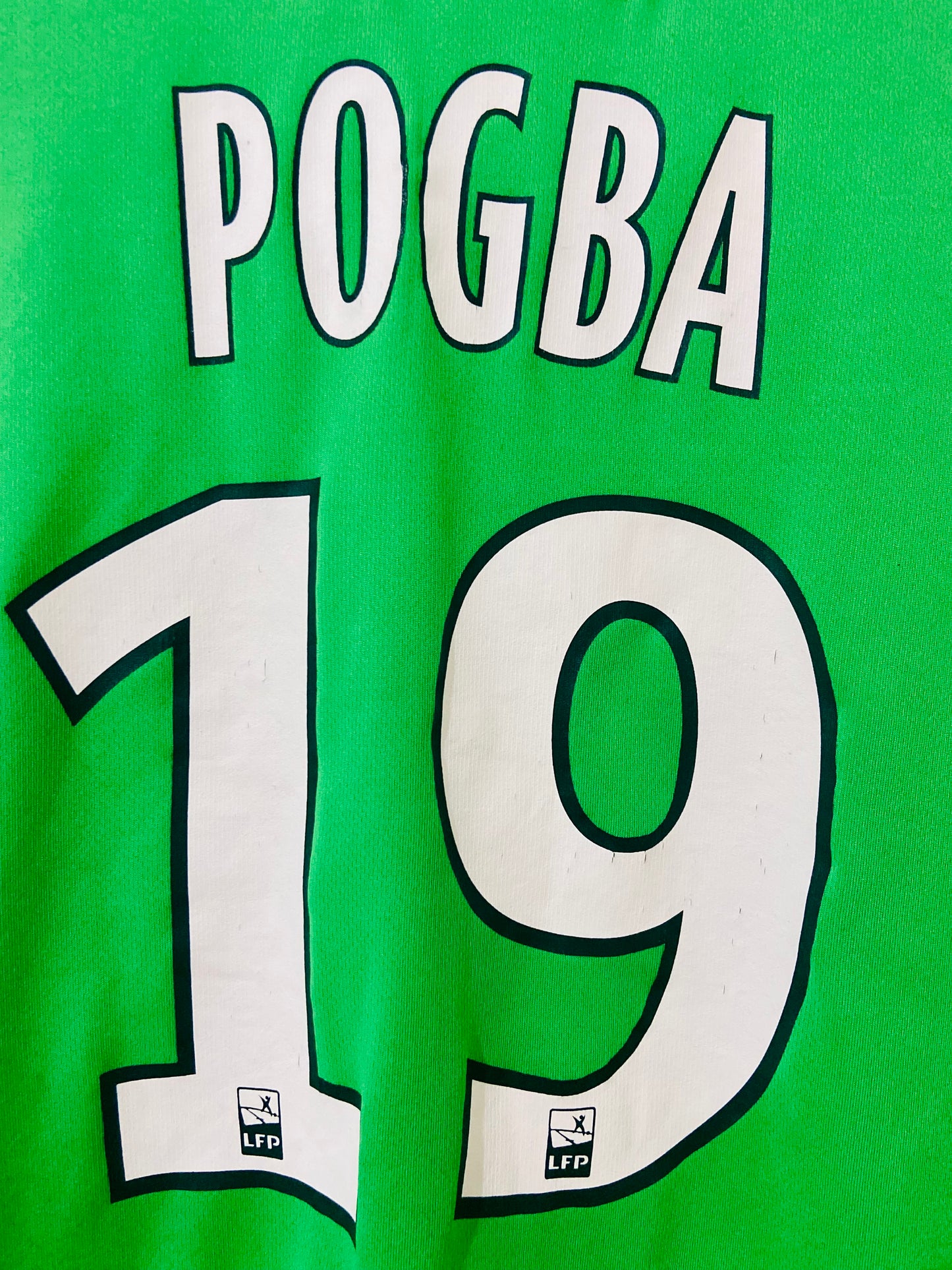 AS Saint-Étienne 2016-17 Player Issue Home Ligue 1 Shirt Pogba #19