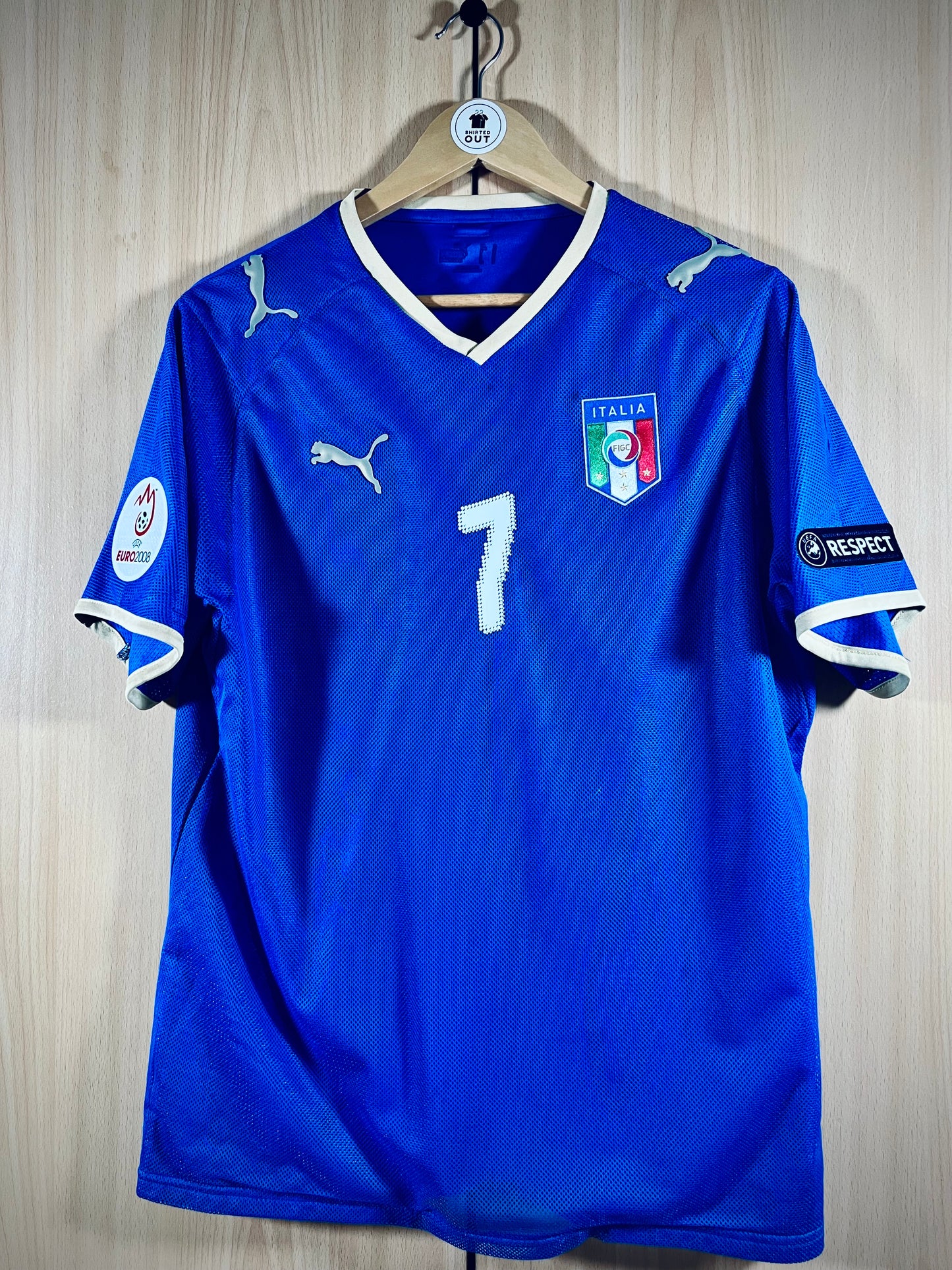 Italy 2008 Home Euro Shirt DEL PIERO #7