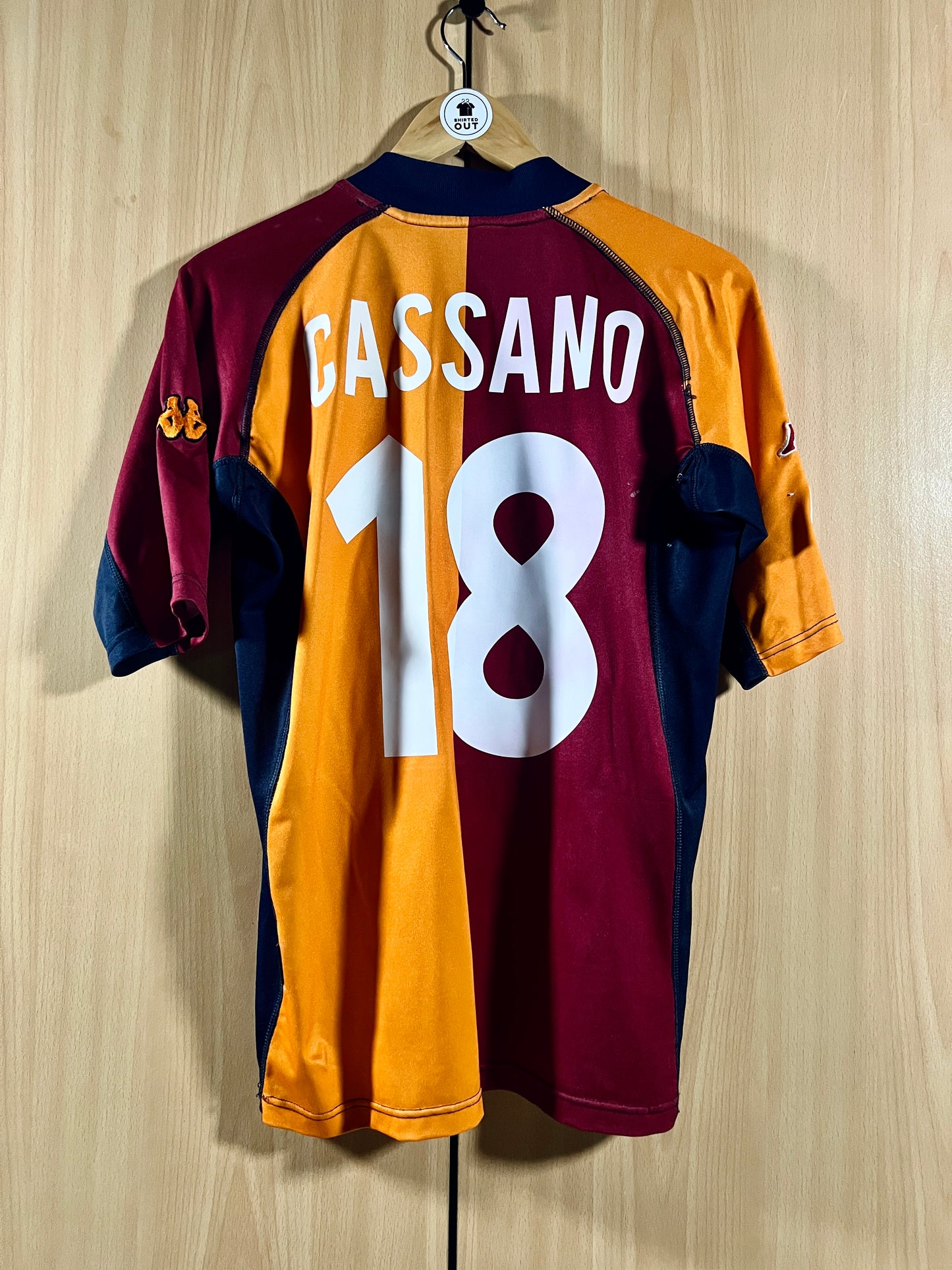 AS Roma 2001-02  Home European Shirt CASSANO #18