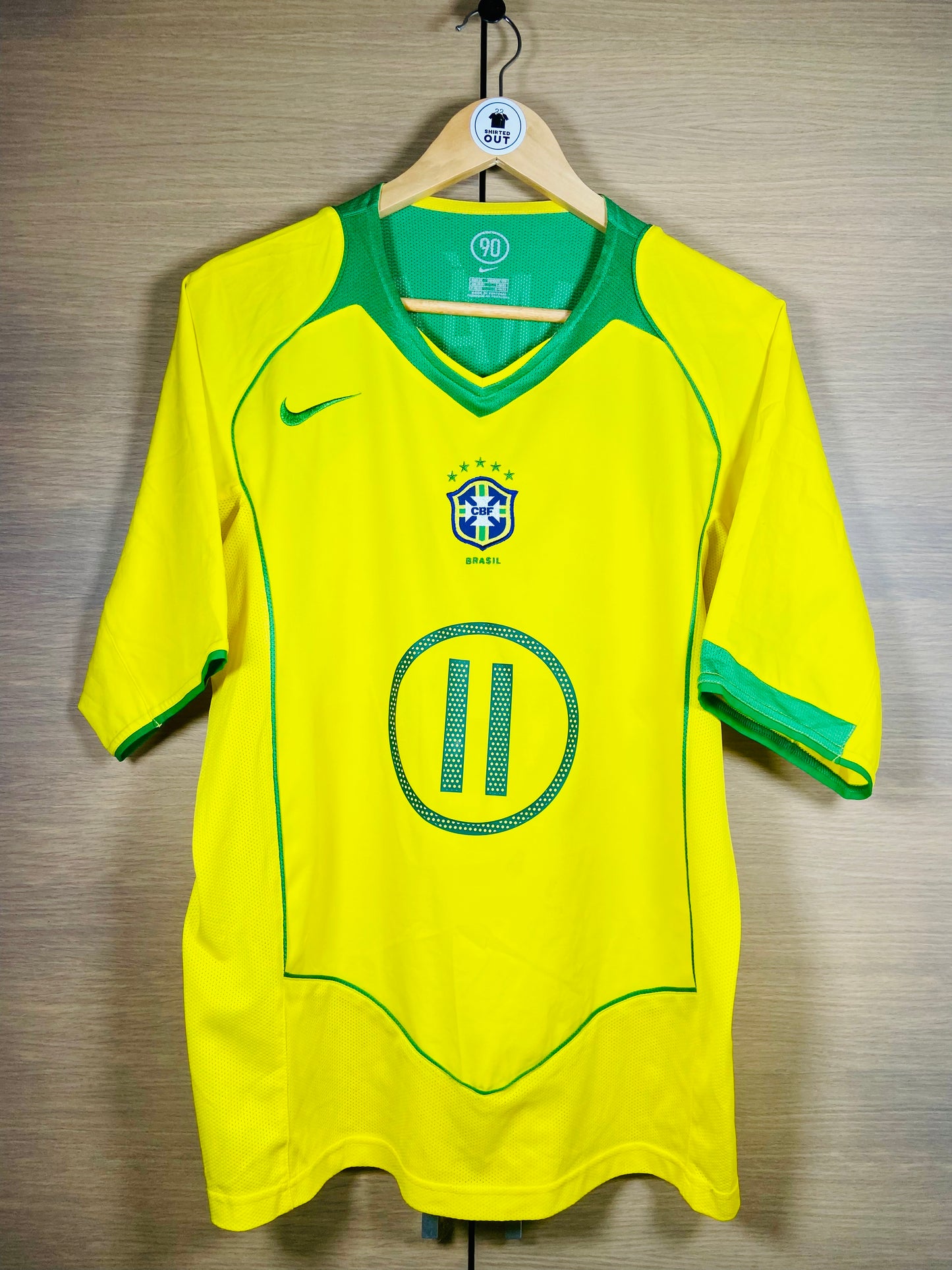 Brazil 2004 Home Shirt Romario #11