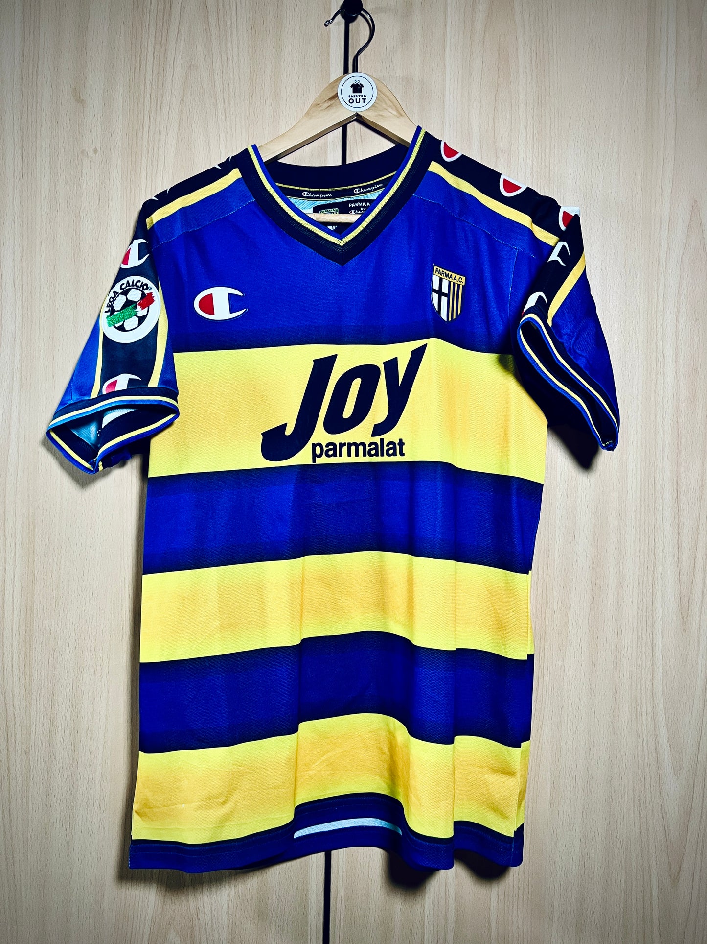 Parma 2001-02 home Calcio Shirt CANNAVARO #17