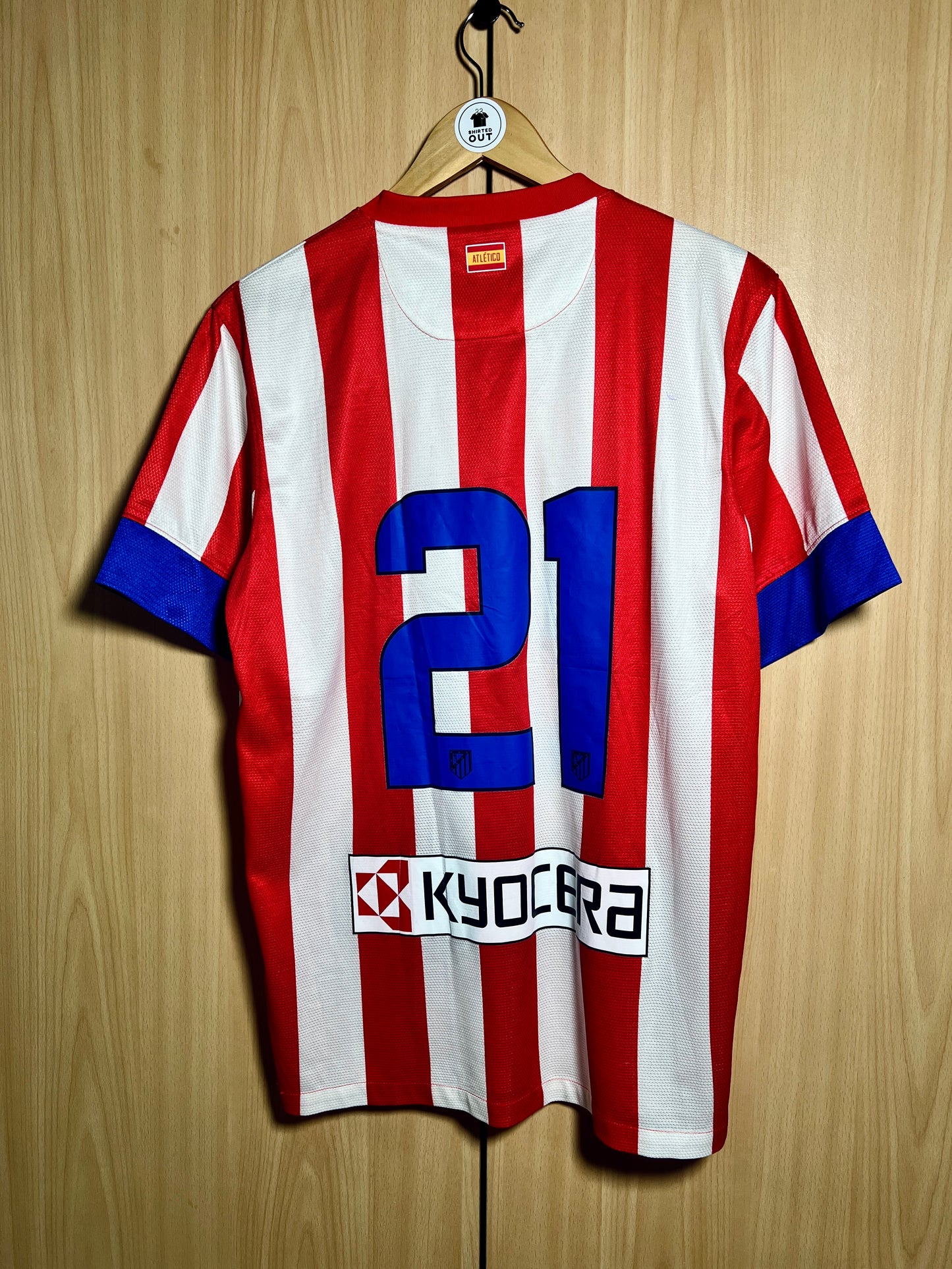Atletico Madrid 2012-13 Home Match Issue Shirt Emre Belözoğlu #21