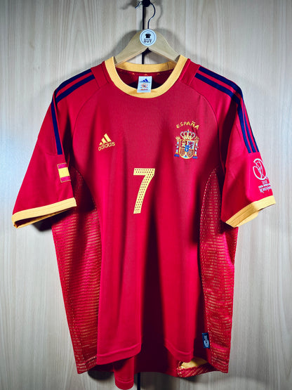 Spain 2002 Home WC Shirt RAUL #7