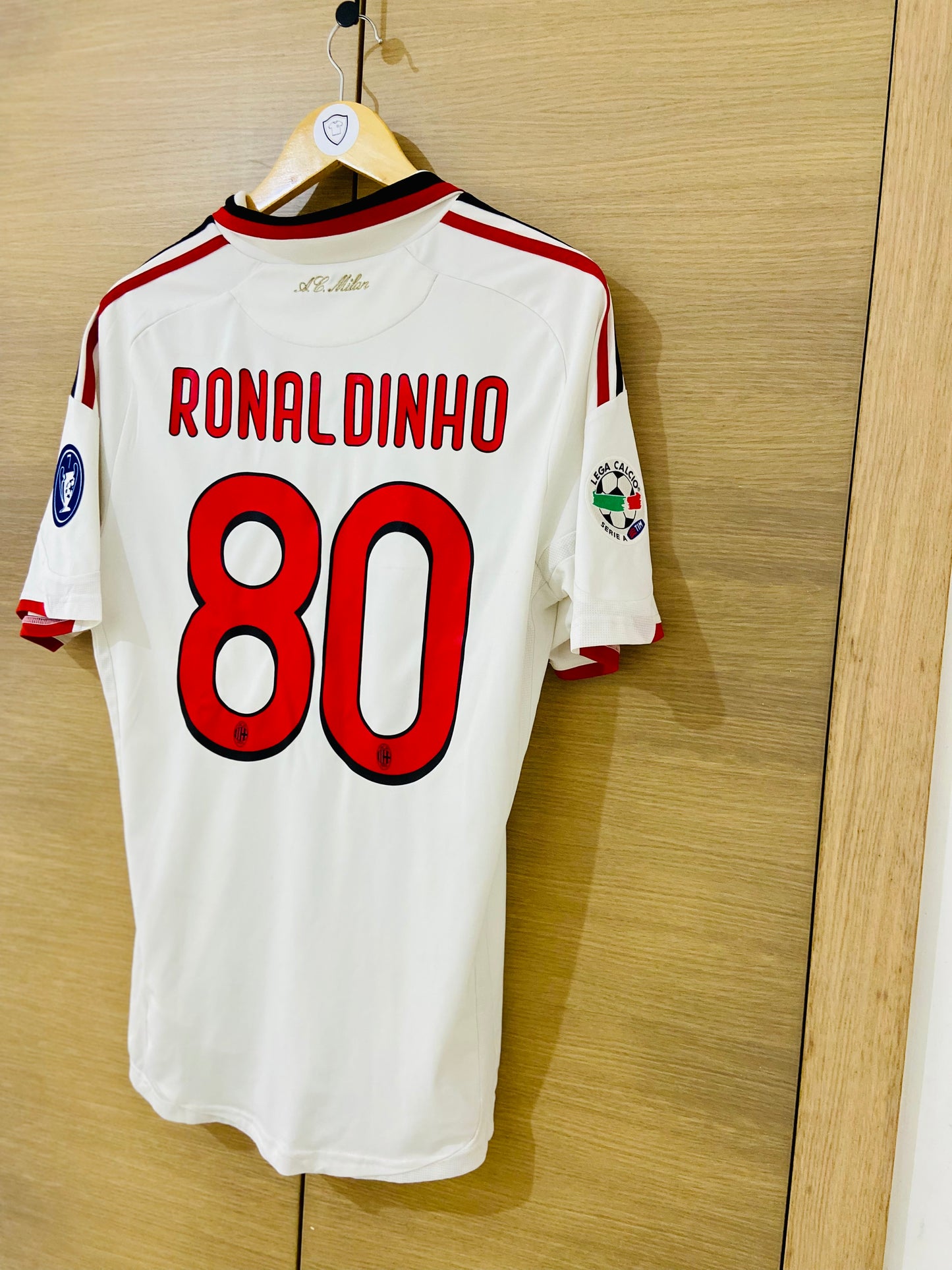 AC Milan 2009-10 Away Calcio Shirt Ronaldinho #80