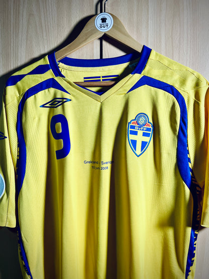 Sweden 2008 Euro home Shirt LJUNGBERG #9