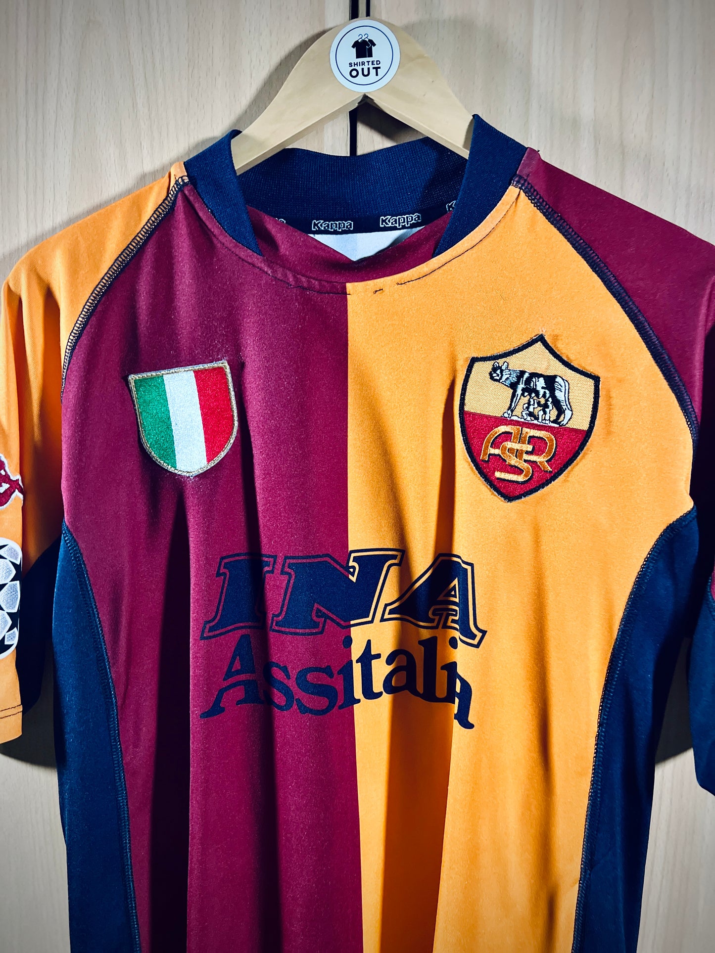 AS Roma 2001-02  Home European Shirt CASSANO #18