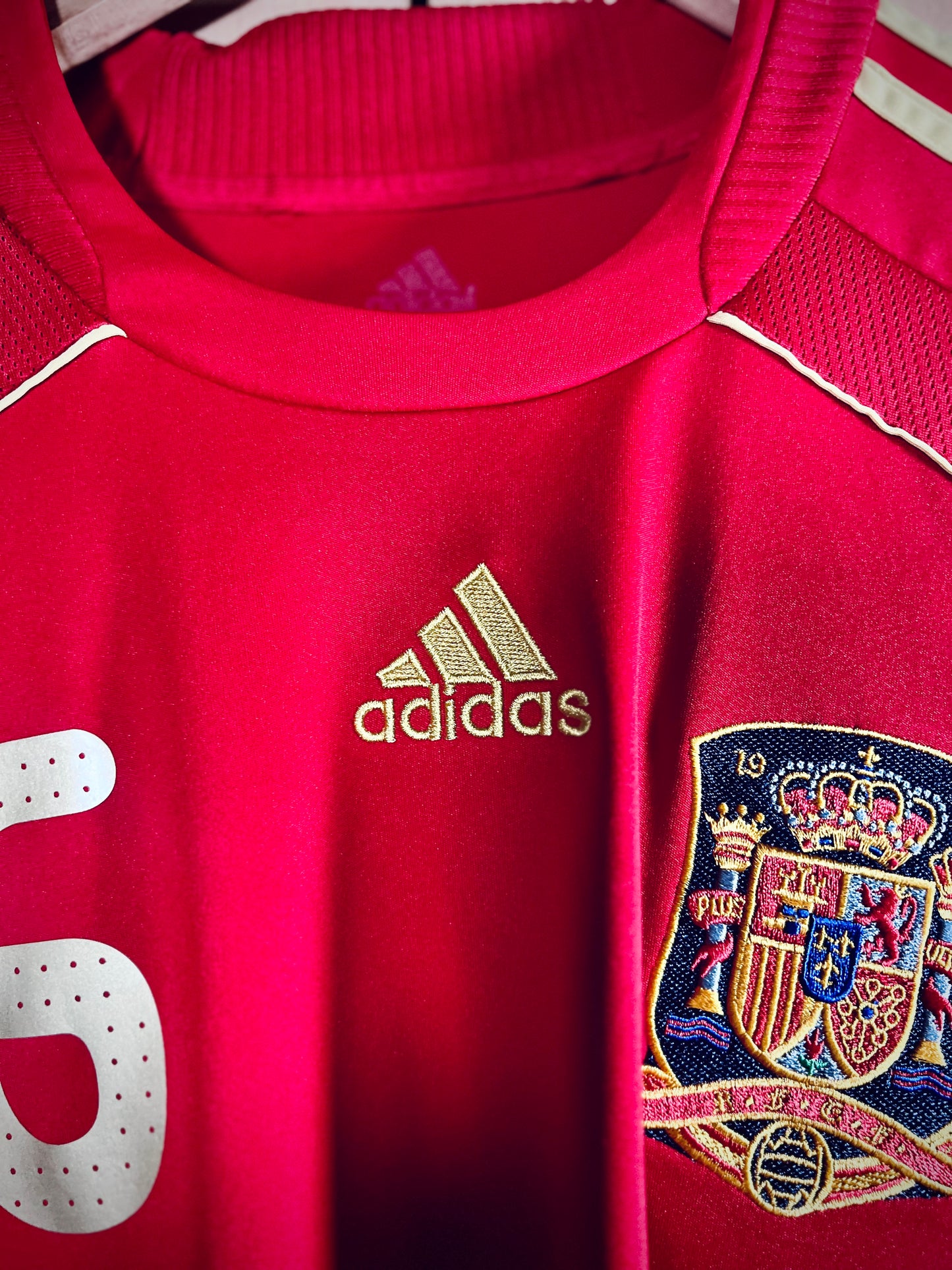 Spain 2008 Home Shirt A. INIESTA #6