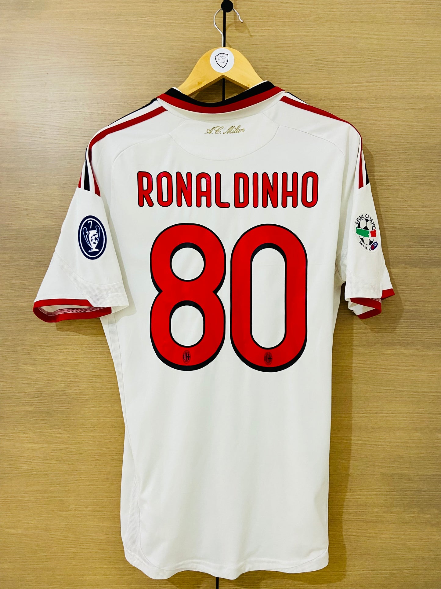 AC Milan 2009-10 Away Calcio Shirt Ronaldinho #80