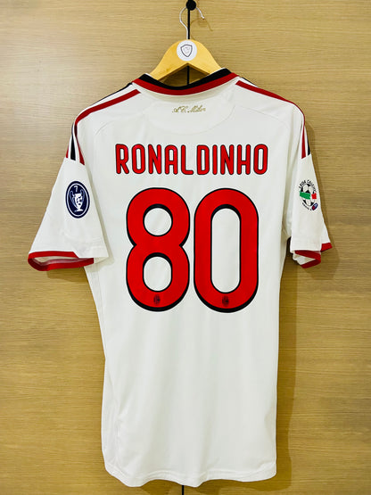 AC Milan 2009-10 Away Calcio Shirt Ronaldinho #80