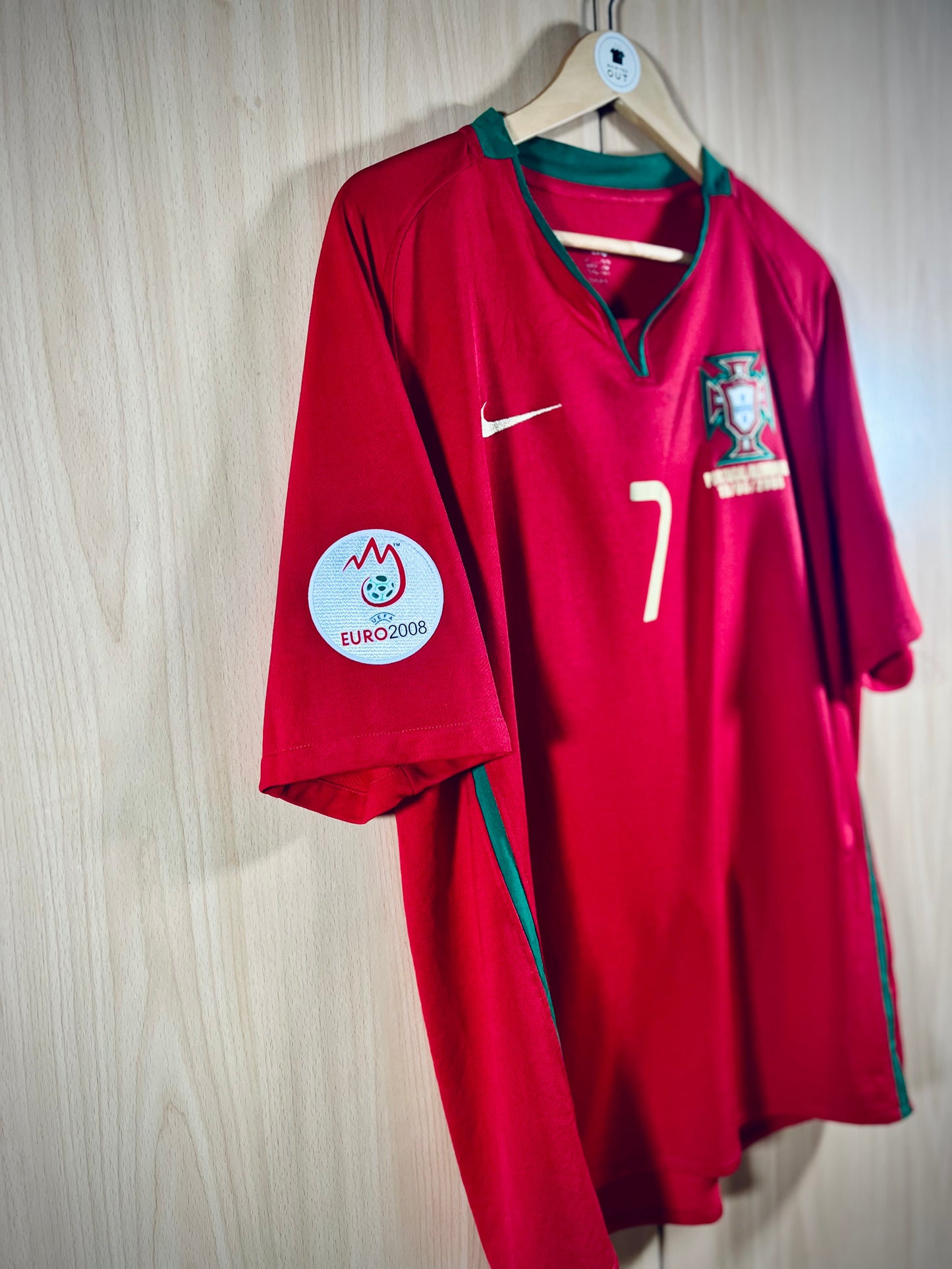 Portugal 2008 Home Euro Shirt RONALDO #7
