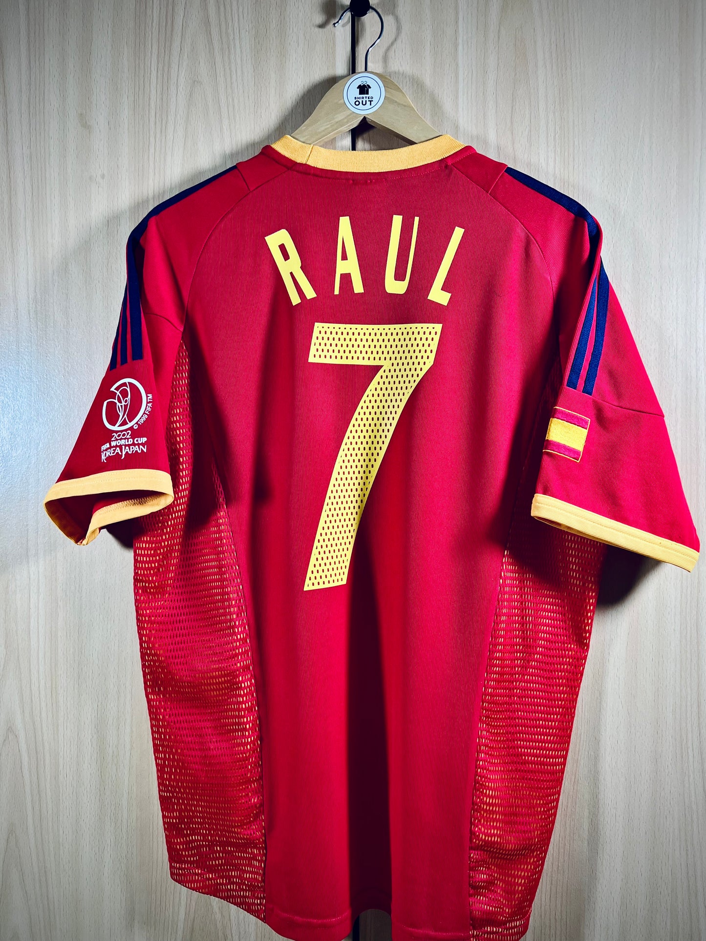 Spain 2002 Home WC Shirt RAUL #7