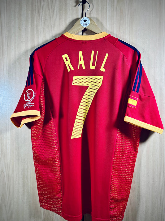 Spain 2002 Home WC Shirt RAUL #7
