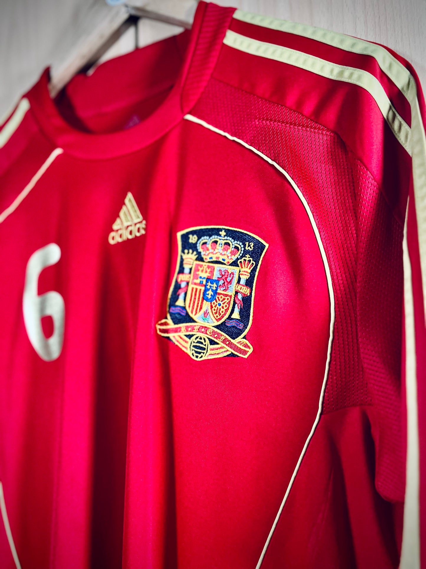 Spain 2008 Home Shirt A. INIESTA #6