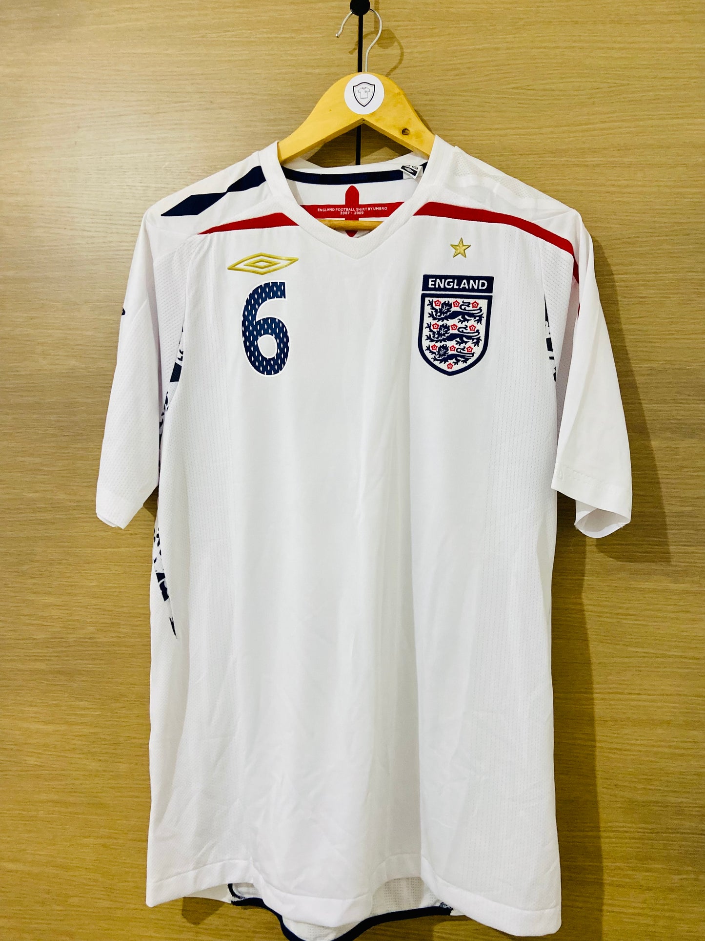 England 2007-09 Home Shirt Terry #6