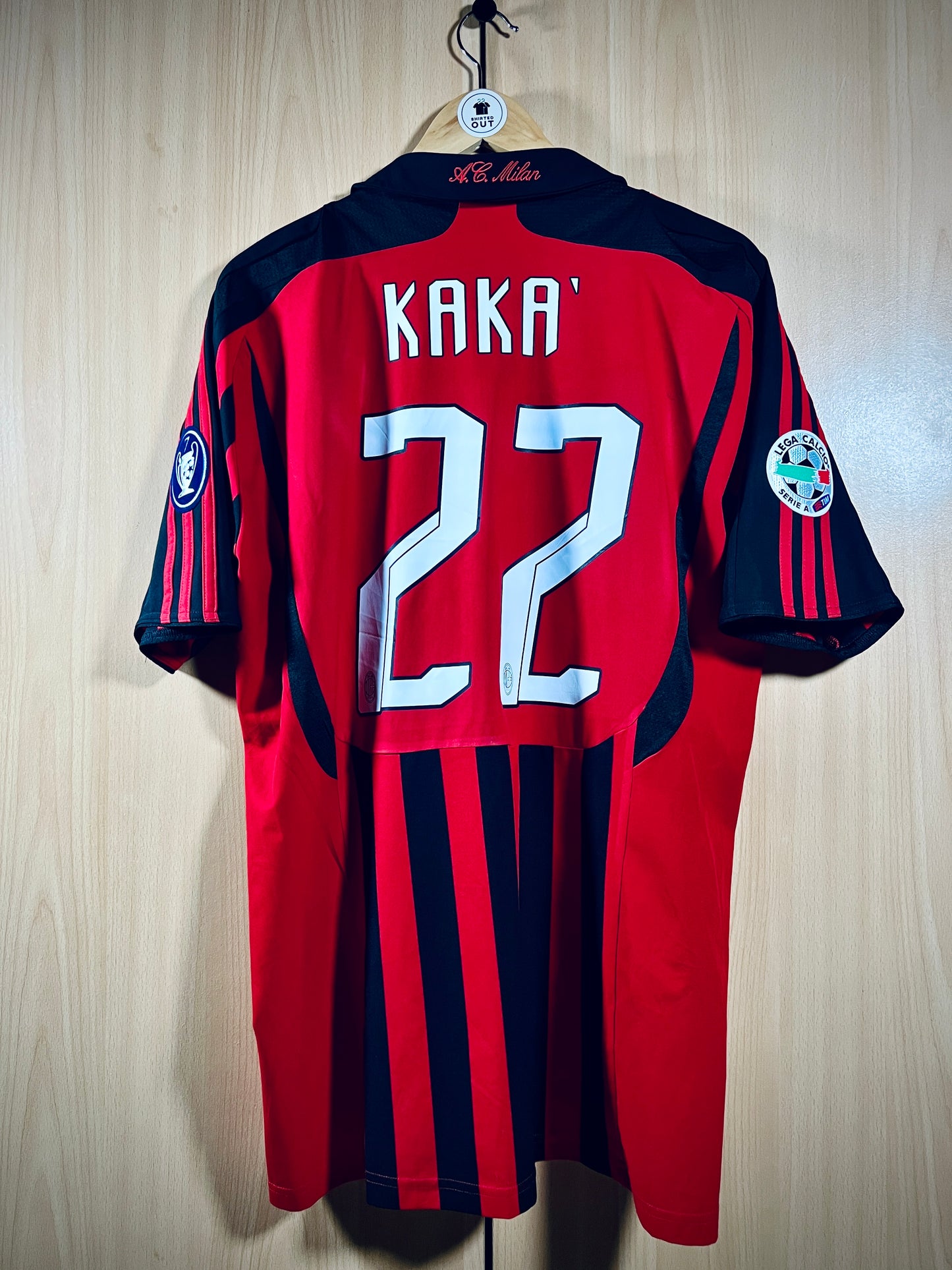AC Milan 2007-08 home Calcio Shirt KAKA #22